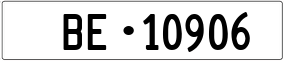 Truck License Plate
